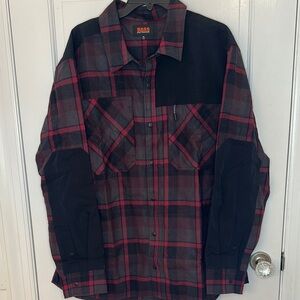 Bass Outdoor Heavy‎ weight Combo Shacket Red Plaid size XL NWT